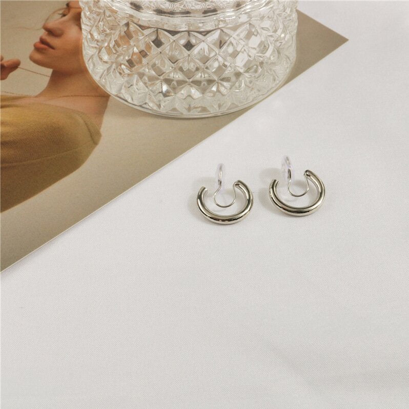 Metal half ring ear clip -EC110S