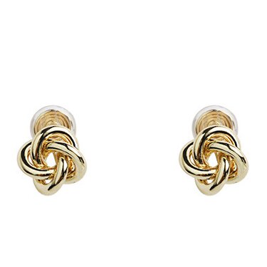 French romantic metal twist ear clips -EC150G