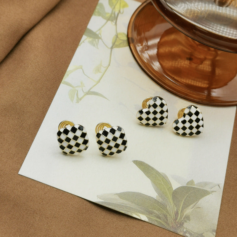 Black and White Style Love ear clip -KD034