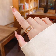 Light luxury fashion open ring -J638G