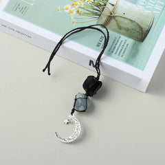 Natural Black tourmaline Energy Raw Stone Car pendant -20210320TNK