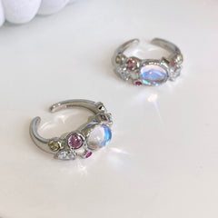 Premium Ring with Opal Color Opening -J2953S