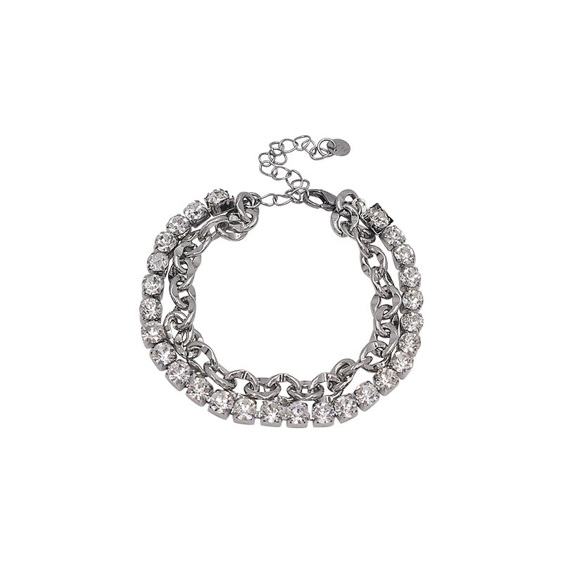 Light Luxury Full Diamond Super Flash Bracelet -SL0792S