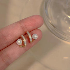 S925 Silver Pearl Earrings -YX1320