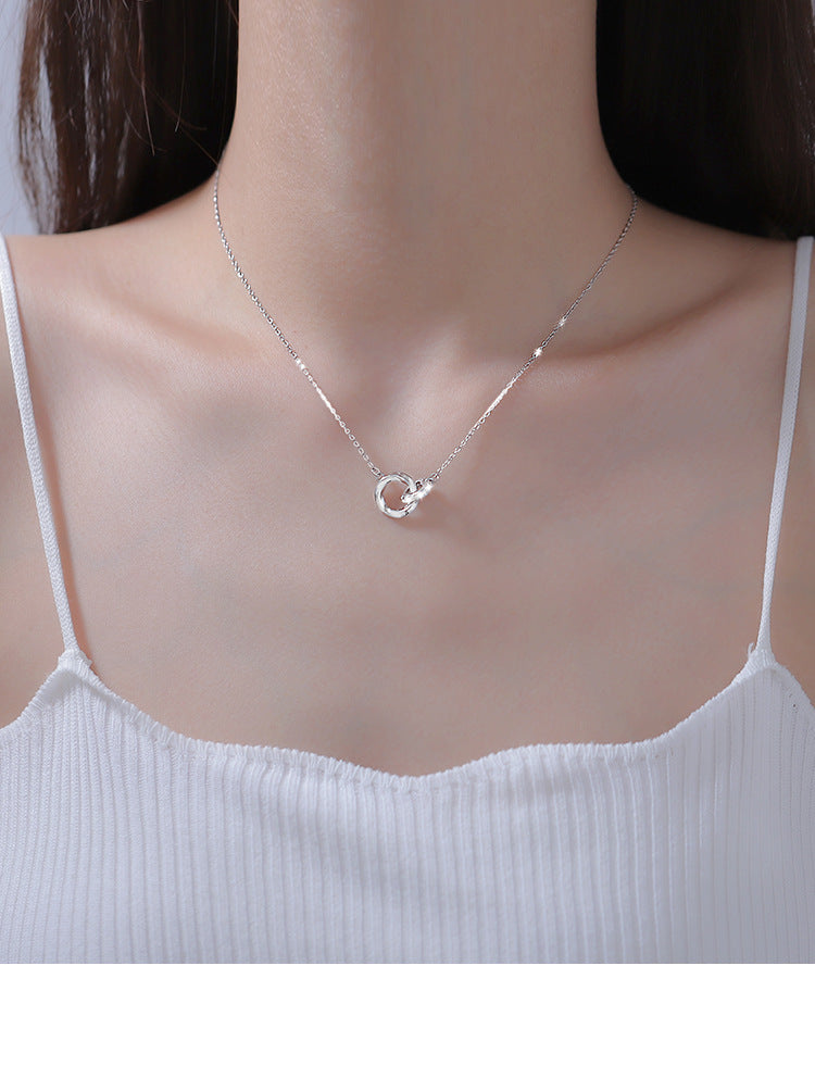 Mobius Love Ring Pendant Necklace -XL1721S