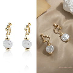 Commuter Baroque Pearl spiral ear clip -EC132