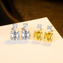 High-end Yellow Sugar S925 Silver Earrings -SE20082210