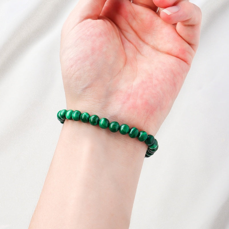 Light luxury natural malachite beaded bracelet -20220530MLC