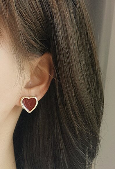 Elegant temperament love ear clip-EC145