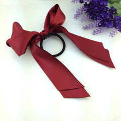 Burgundy hair Bow -HA201