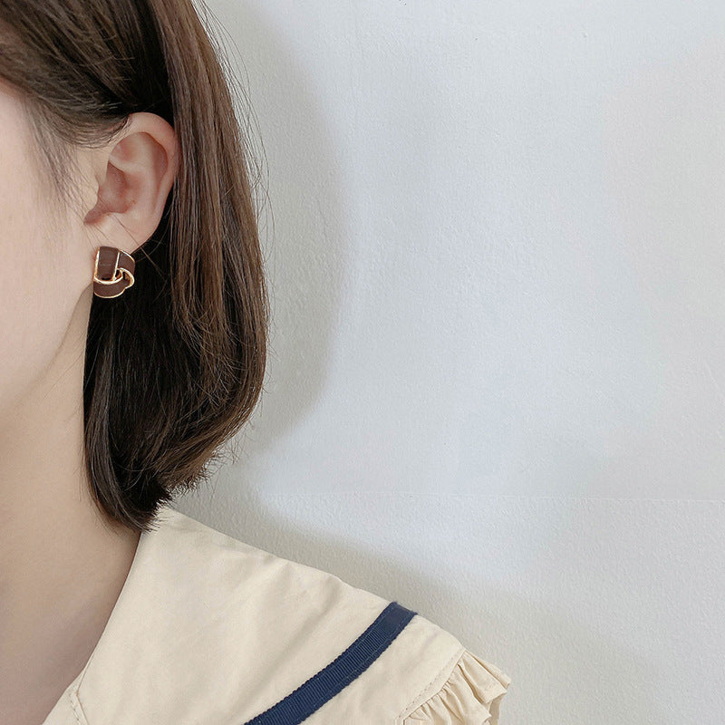 Elegant new triangle ear clip -KE037