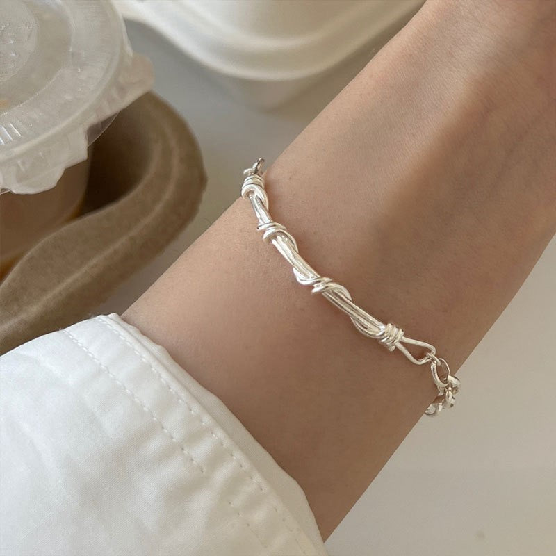 Irregular winding bracelet ladies white fashion -SL0763S