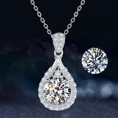 Super Flash Carbon Diamond Platinum plated Pendant -MSD008