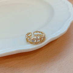 Micro-crystal Double Ring -J621G