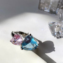 Girl Pink Lake Blue Ring -JZ129