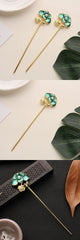 Light green lotus leaf Single hairpin -HA227