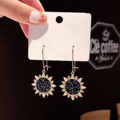 Monet Garden Sunflower earrings -E1042G