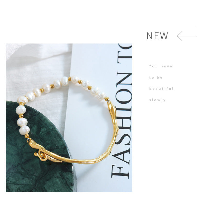 Freshwater Pearl Fashion Temperament Bracelet -BL312G