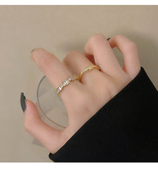 South Korea's new exquisite two-piece ring ring -J808G