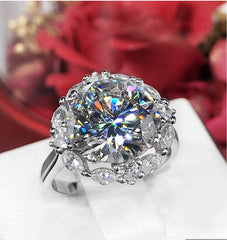 5 carat high carbon diamond light luxury ring -RG101S