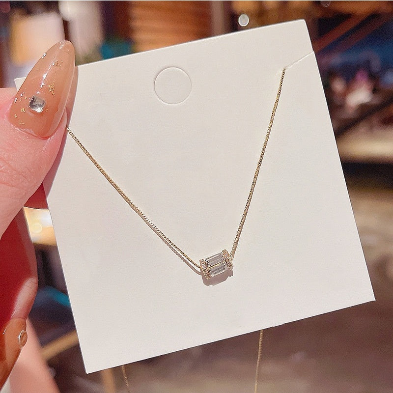 Transfer bead collar bone Necklace -X570G