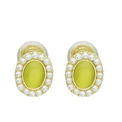 Cat Eye Pearl Ear Clip -EC142