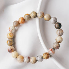 Natural crazy agate beaded bracelet -20220530CAG