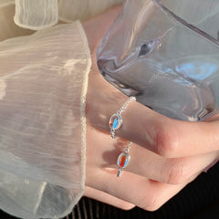 Chain Moonstone Ring -J2307S