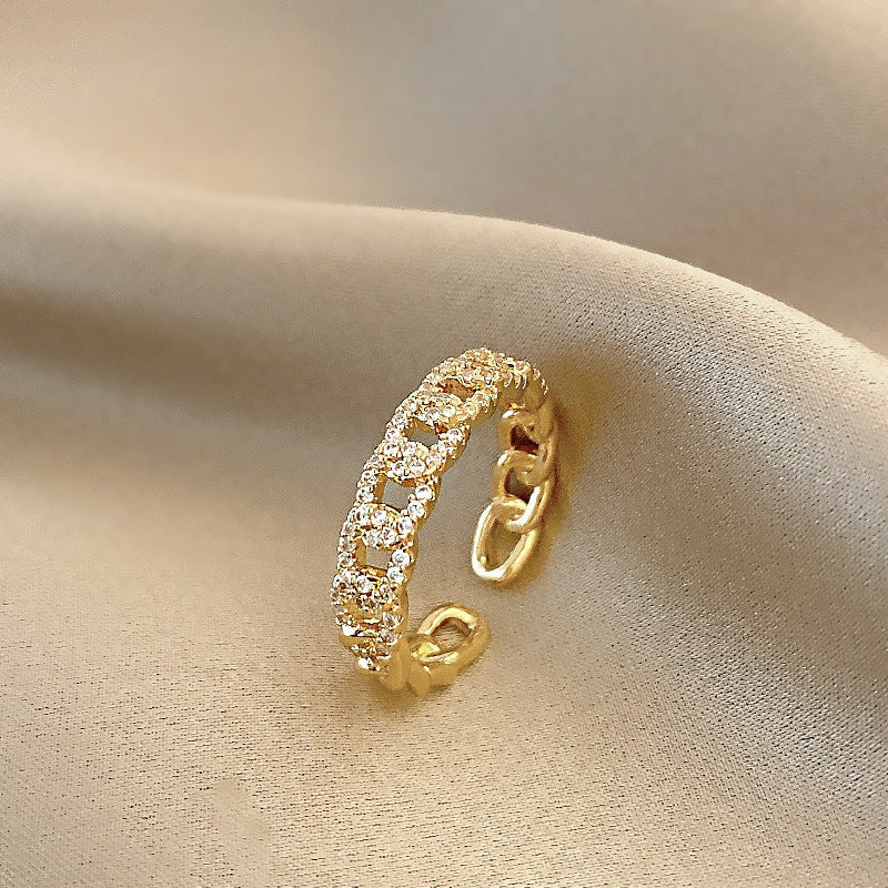 Stylish Double Gold Ring -J301G