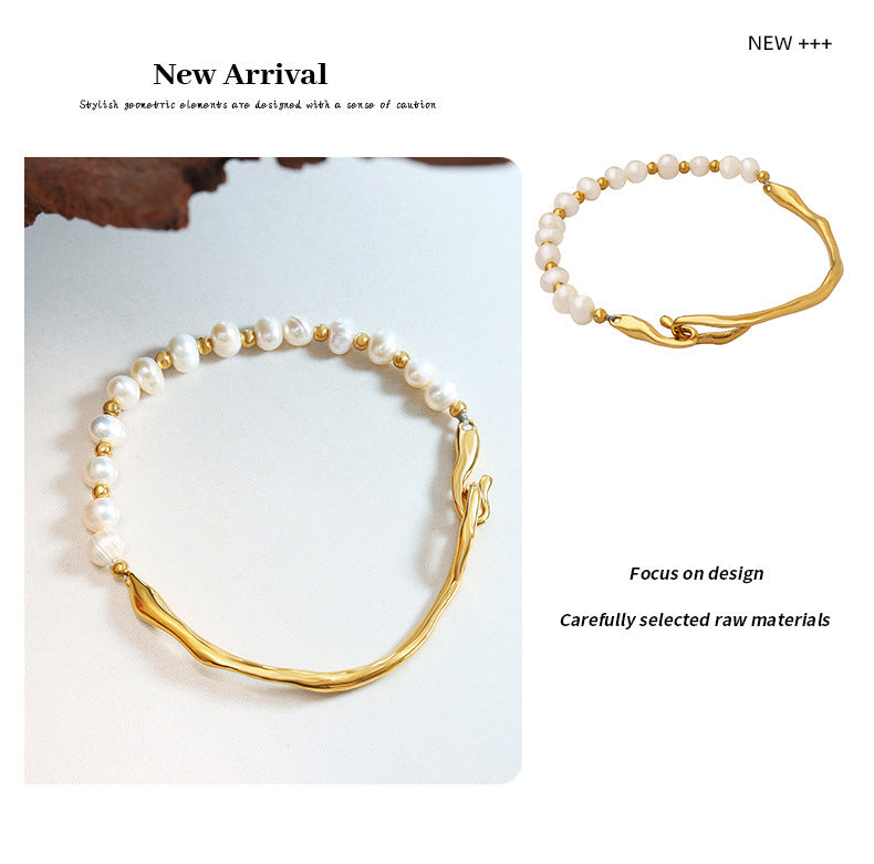 Freshwater Pearl Fashion Temperament Bracelet -BL312G