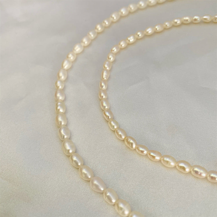 French light luxury natural freshwater pearl necklace -DMS00021NE