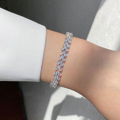 Light Luxury Full Diamond Fashion Bracelet -H033