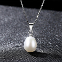 Light luxury 4A grade fresh water Pearl 925 silver necklace -FN0181W