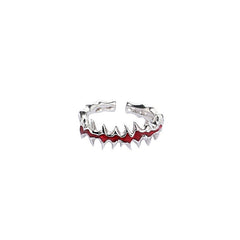 Pigeon blood Red Spike ring original design -J2763S