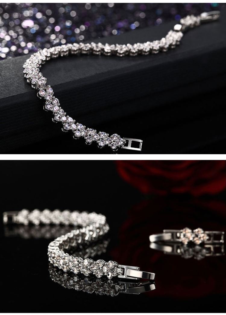 Light Luxury Full Diamond Fashion Bracelet -H033