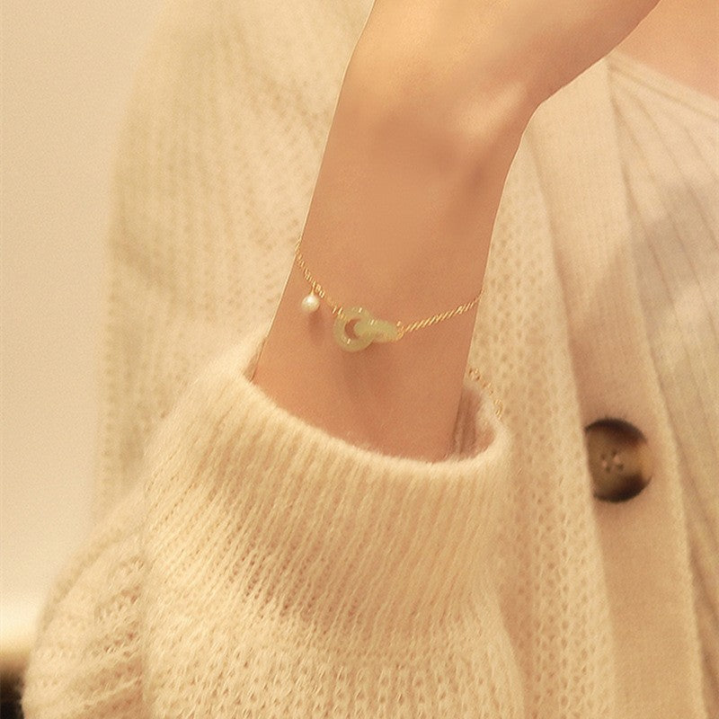 Double loop temperament bracelet-YX6079