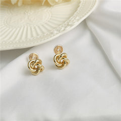 French romantic metal twist ear clips -EC150G