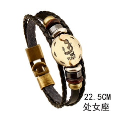 Men's Virgo leather Bracelet -BL280