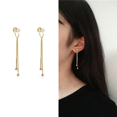 Pearl fringe ear Clip -EC147G