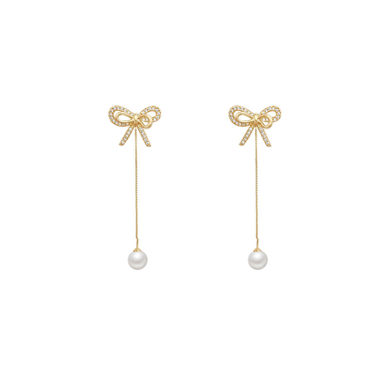 Romantic Little Planet Bow Earrings -E3076G