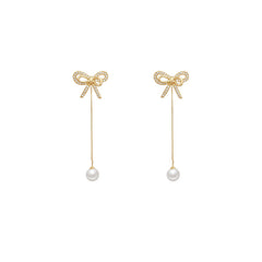 Romantic Little Planet Bow Earrings -E3076G