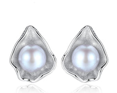 Fresh Water Pearl S925 sterling silver earrings -FE0114