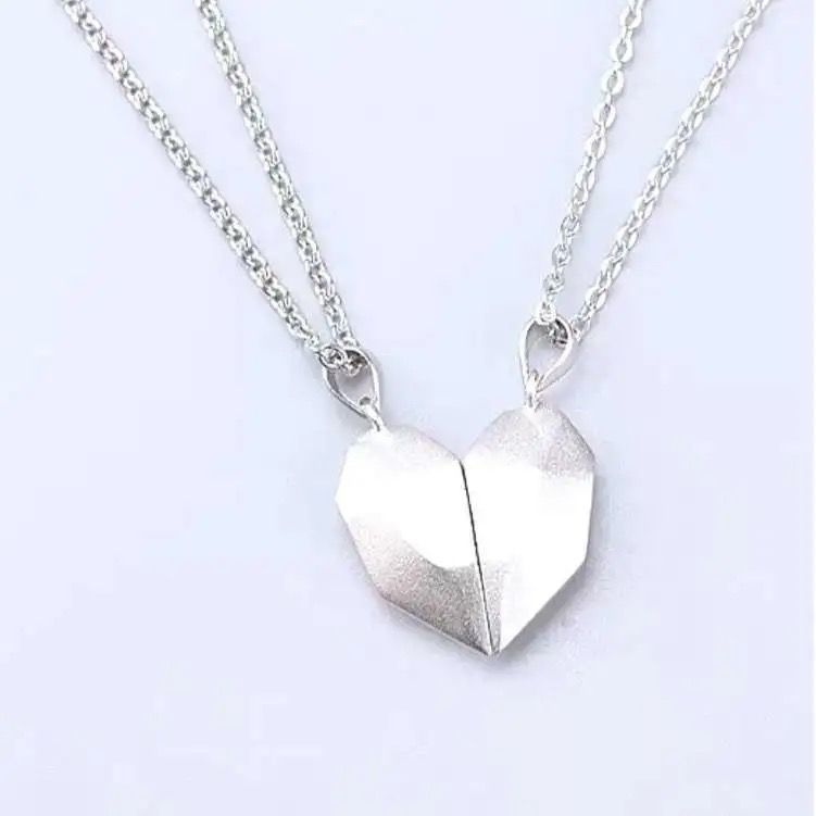 Couples magnetic heart wishing stone necklace HPX001/HPX002/HPX003