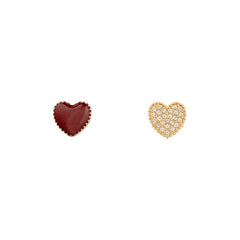 Love Full diamond a pair of earrings -A011G