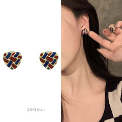 Love simple sweet drop oil ear clips without piercing -KC026