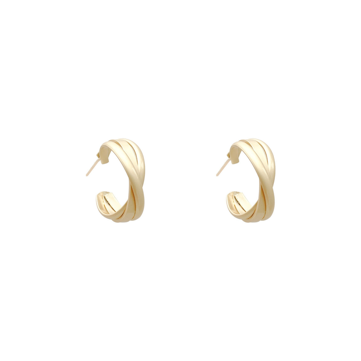 French Sport style Twist earrings -A116G