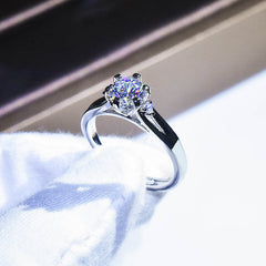 True Love Eternal Classic six claw diamond Ring -R4-1CT