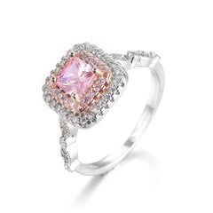 Understated luxury sugar Ring with micro Pink Diamond -R278-PNK