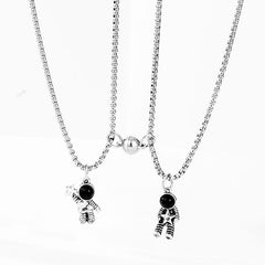 Antique spaceman necklace set for couples HPX005