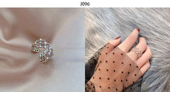 British style aristocratic classical temperament lace diamond ring -J096S